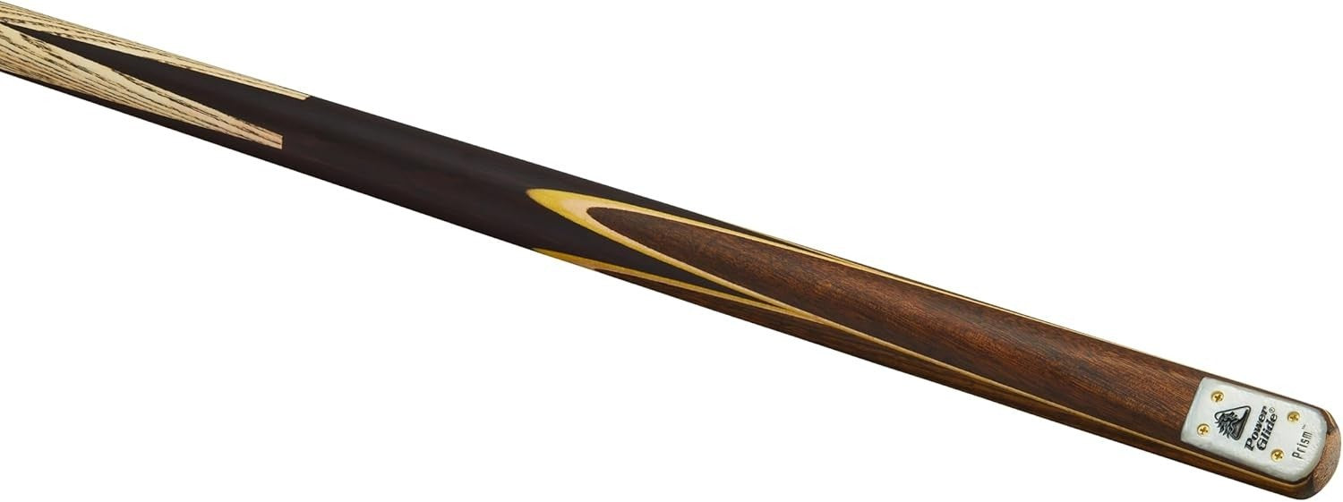 57" 2 Piece Ash Pool Snooker Cue 9.5mm Tip Rosewood Splice Brass Joint