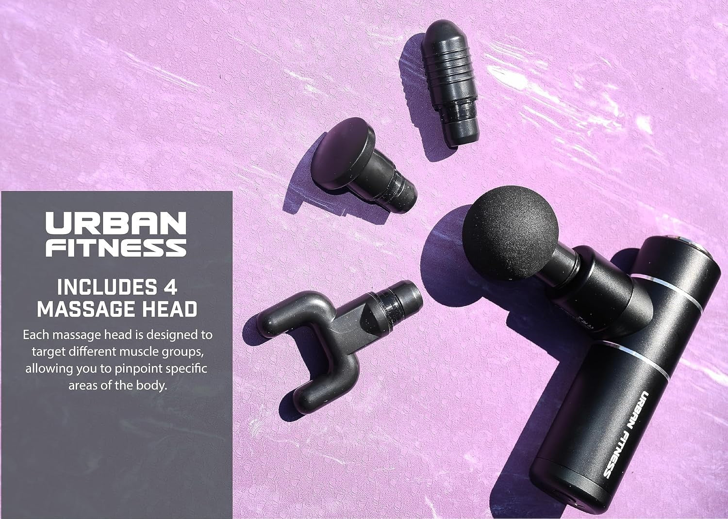 Mini Deep Tissue Massage Gun Portable Cordless Muscle Massager with Case