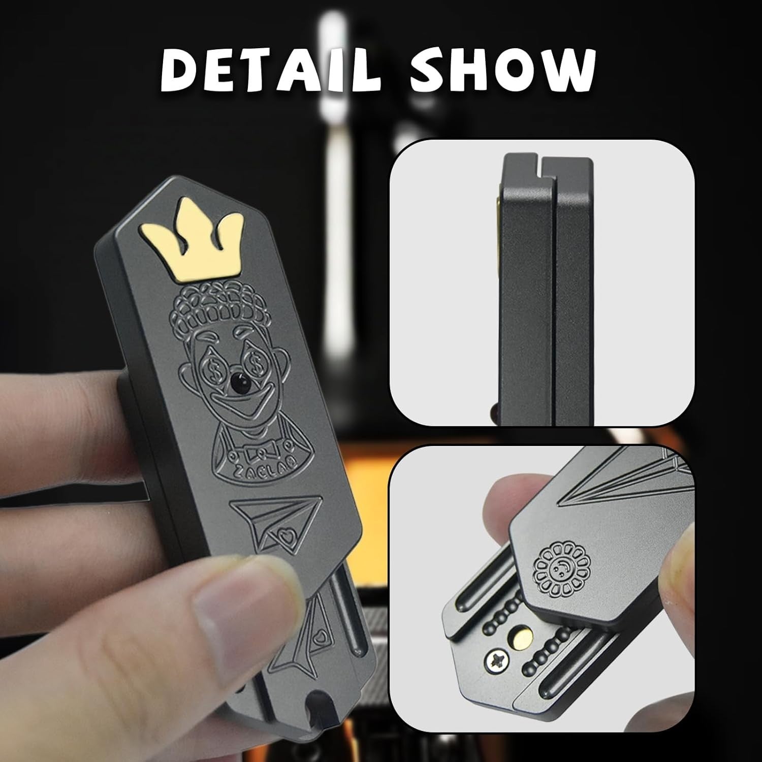 Aluminum Fidget Slider Mechanical Clicker EDC Stress Relief Toy