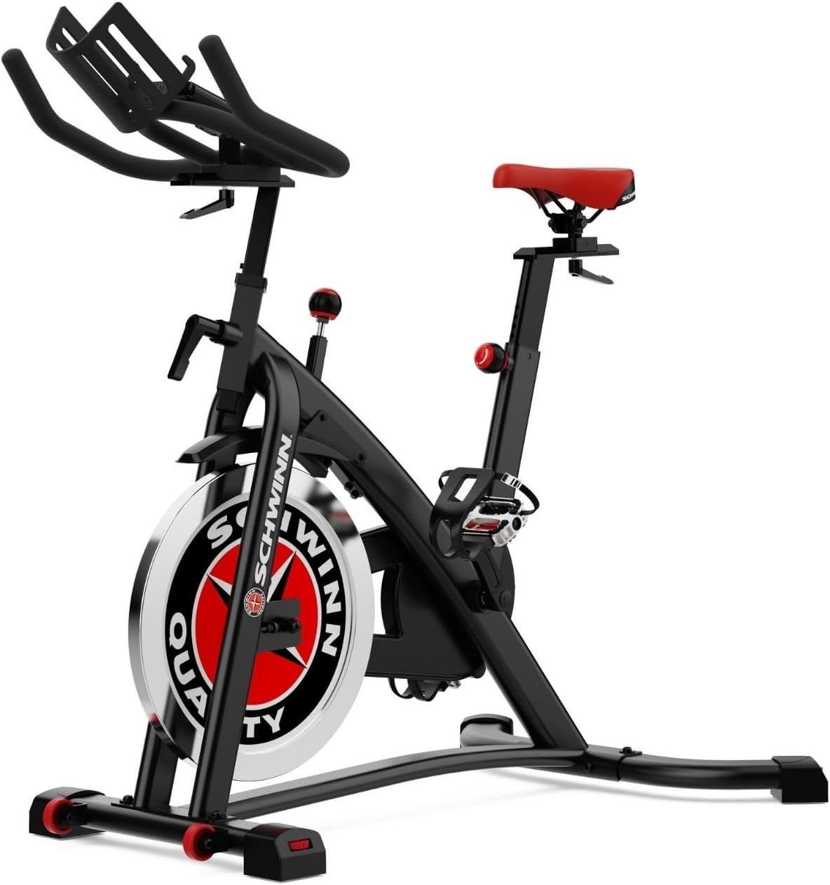 Studio Pro Belt-Drive Spin Bike 18kg Flywheel SPD Pedals Friction Trainer