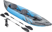 Inflatable Kayak Set w/ Paddle Pump Seat Carry Bag PVC Boat