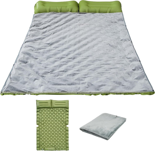 2-Person Inflatable Car Mattress with Foot Pump & Velvet Blanket – SUV Bed