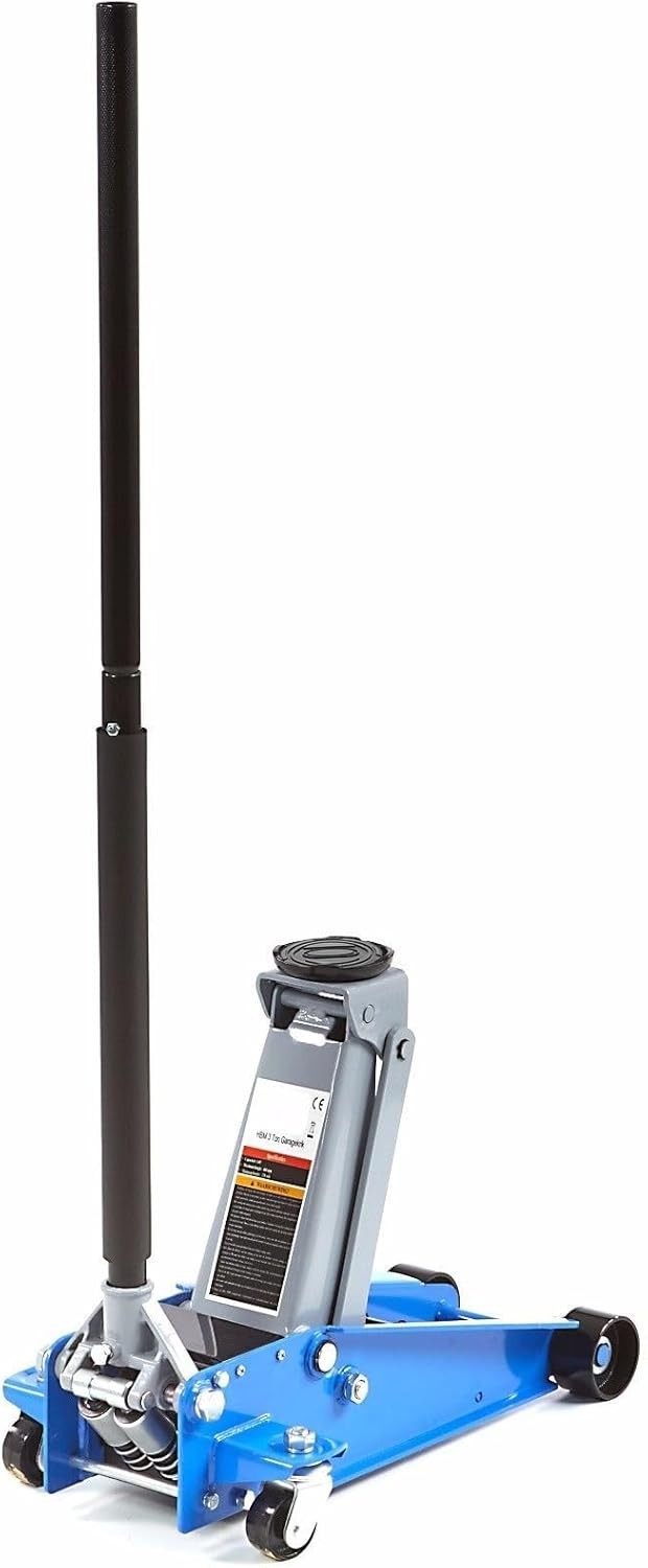3 Ton Hydraulic Trolley Jack Dual Piston 120–460mm Heavy Duty Car Lift Alloy