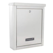 Wall Mounted Stainless Steel Lockable Mailbox Modern Post Box A4 Slot Secure