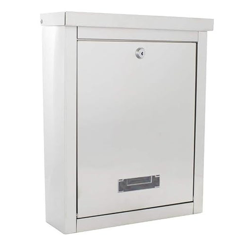 Wall Mounted Stainless Steel Lockable Mailbox Modern Post Box A4 Slot Secure