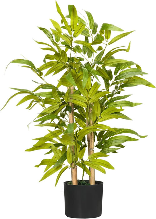 60cm Artificial Bamboo Plant in Weighted Pot Faux Green Indoor Outdoor Decor
