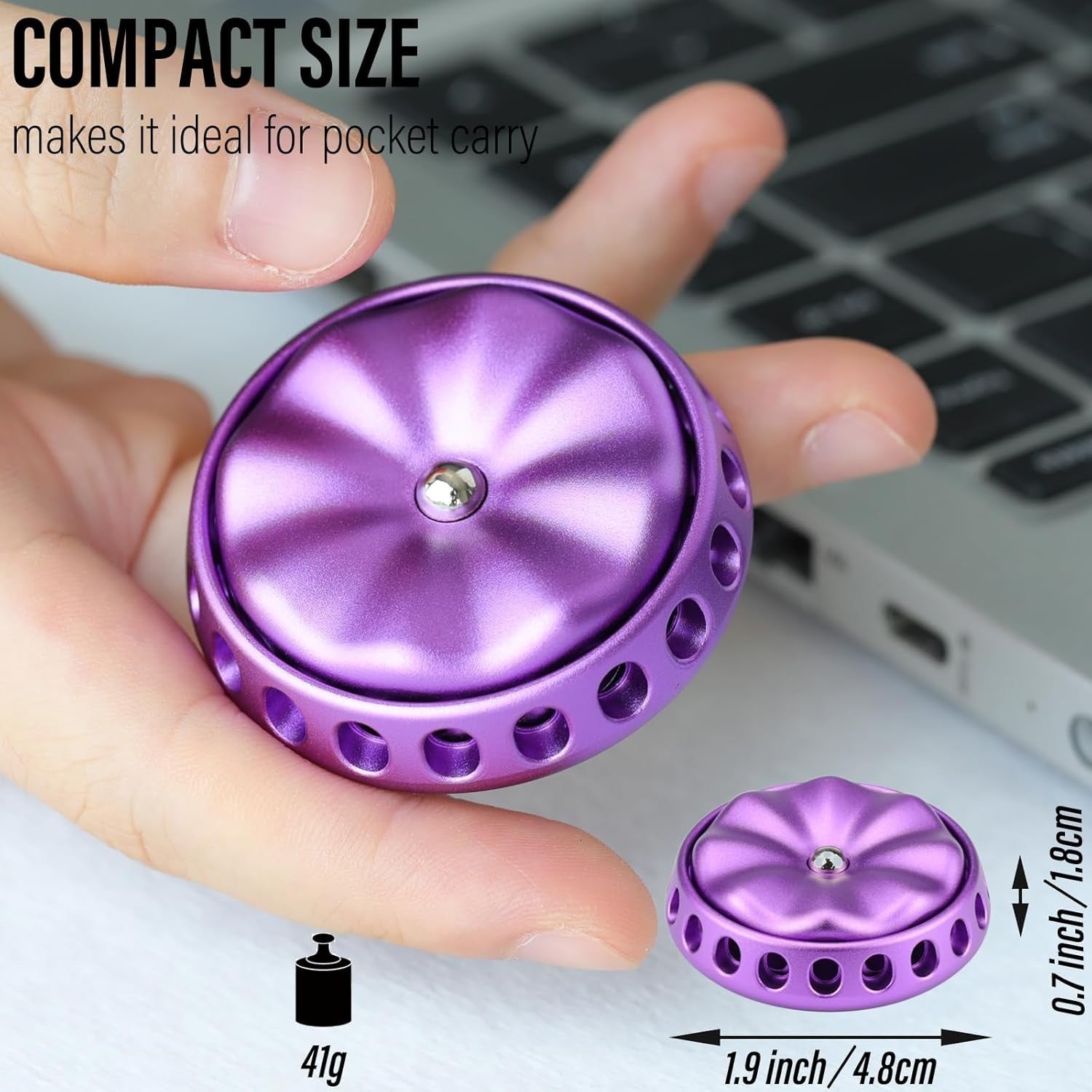 Flower Metal Fidget Spinner Silent Bearing DIY Desk Stress Relief Toy
