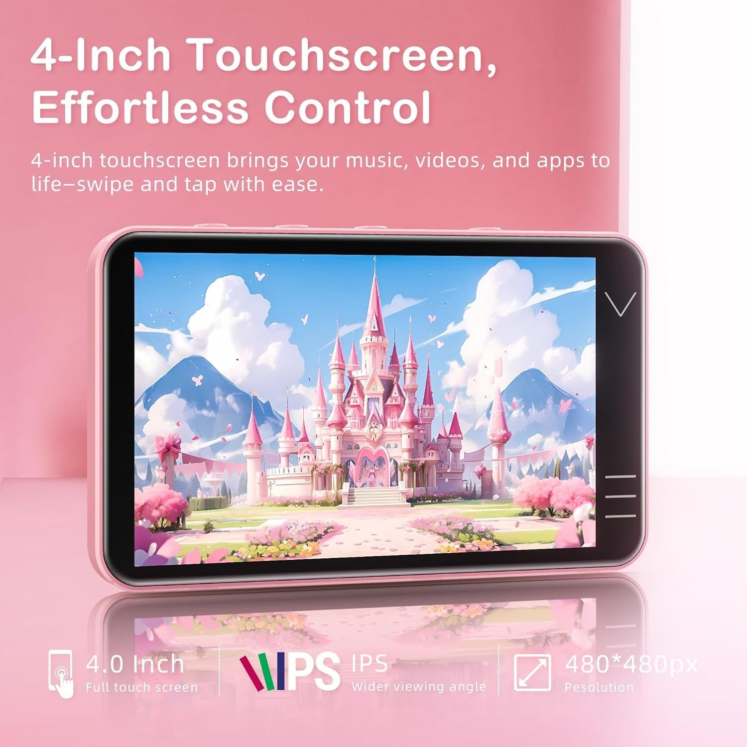 Android 13 MP3 Player 4” Touchscreen WiFi Bluetooth Music Video Camera