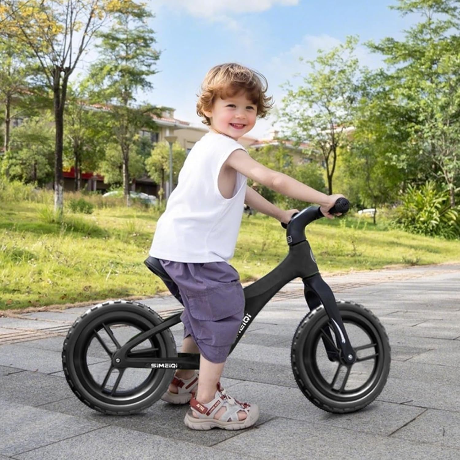 Toddler Balance Bike 12 Inch No Pedal Bicycle Adjustable Seat Age 2-5