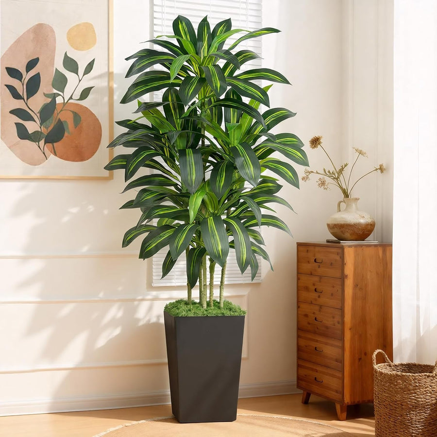 150cm Artificial Dracaena Tree Faux Tropical Indoor Home Office Decor Plant