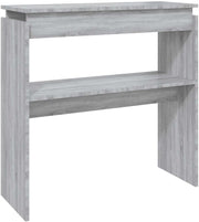 Compact Grey Sonoma Console Table 80x30x80cm – Sturdy, Stylish Storage