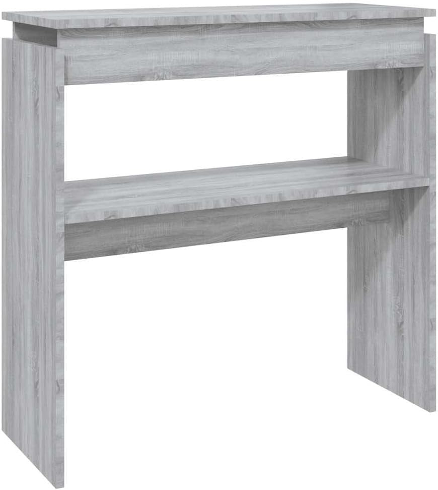 Compact Grey Sonoma Console Table 80x30x80cm – Sturdy, Stylish Storage