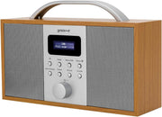 DAB DAB+ FM Digital Radio Bluetooth Alarm Clock Wooden Stereo Portable