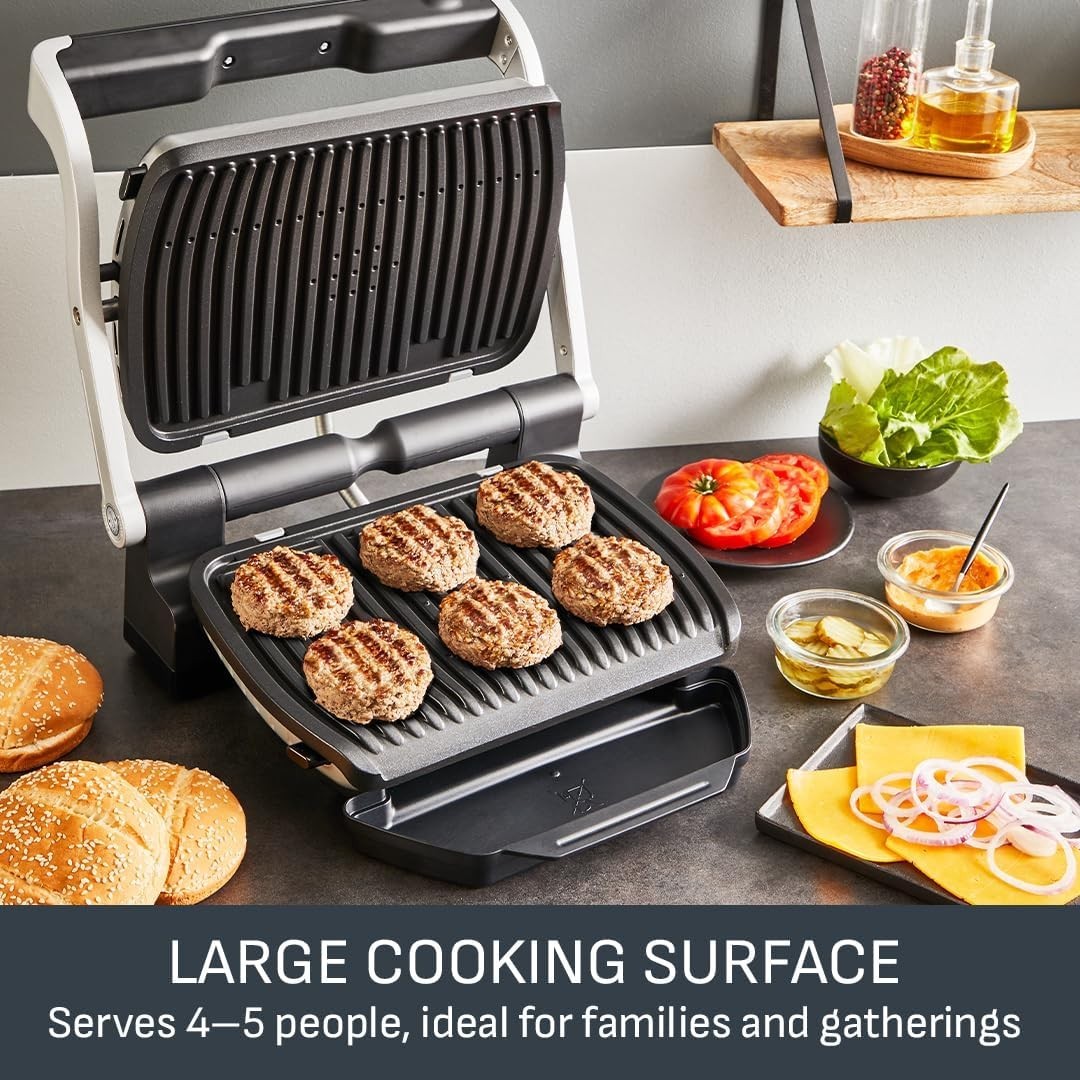 Electric Grill 36.5x36.5x17.5cm Non-Stick Sensor 6 Cooking Programs