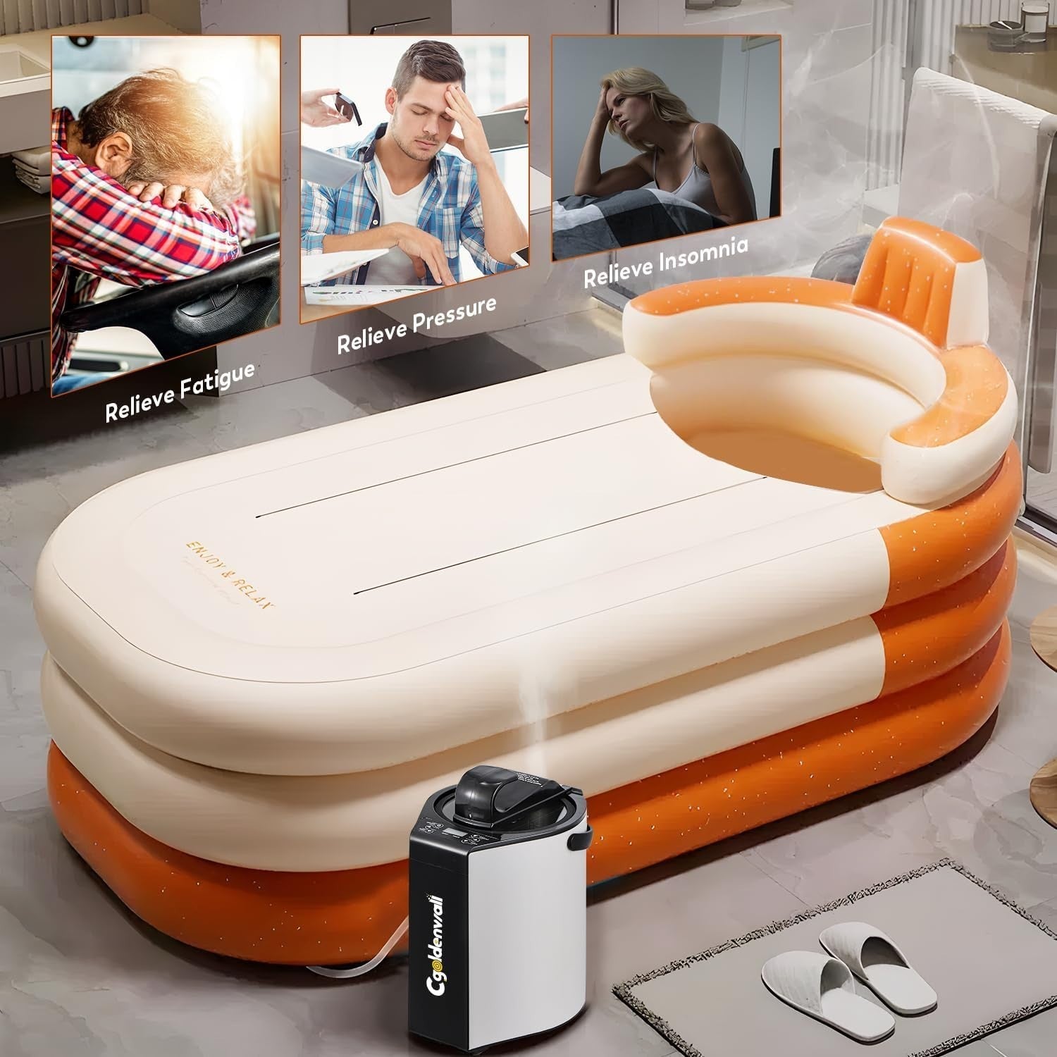 3L Portable Steam Sauna Pot – Home Steamer w/ Remote & Digital Control