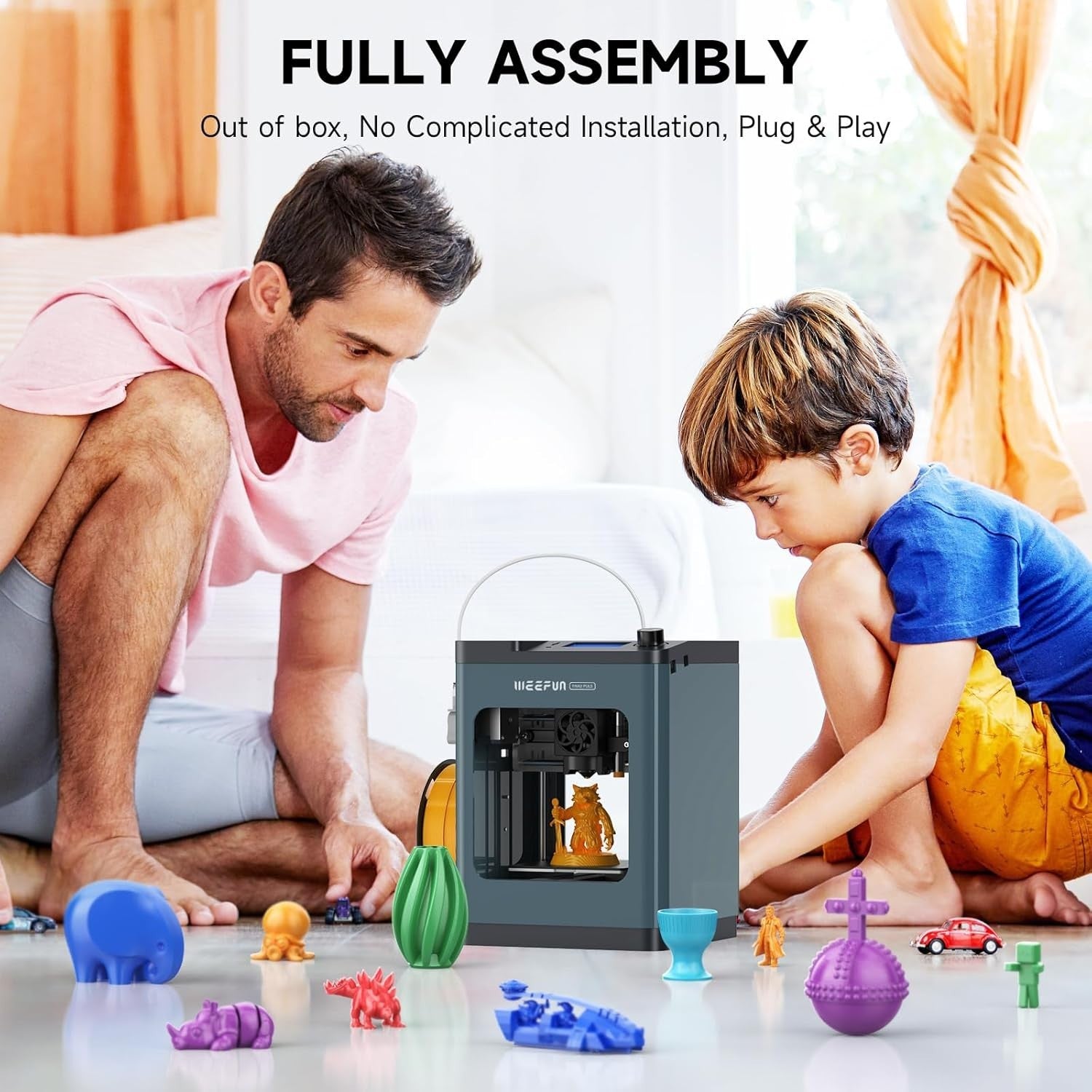 High Speed Mini 3D Printer Auto Leveling WiFi Cloud Print 250mm/s