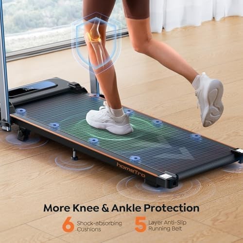 7% Incline Foldable Walking Pad 12km/h, 2.5HP, Under-Desk Treadmill Home