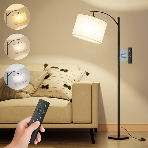 Arc Floor Lamp Remote Control Dimmable Reading Light Modern Standing Lamp