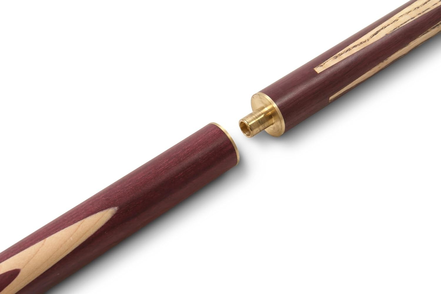 57" Adjustable Snooker Pool Cue 3 Piece Ash Purpleheart 9.5mm Tip