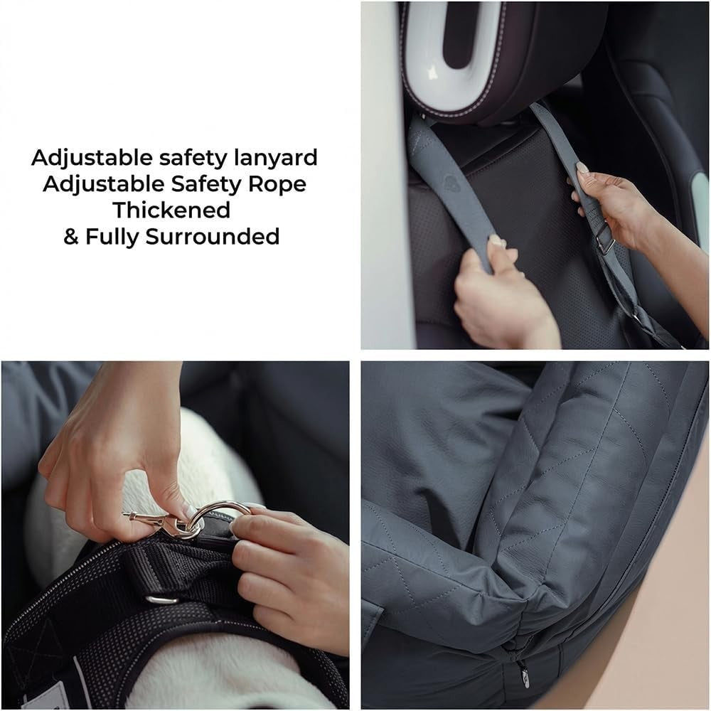 Waterproof Dog Car Seat 3 in 1 Travel Bed Booster Carrier Up to 20kg