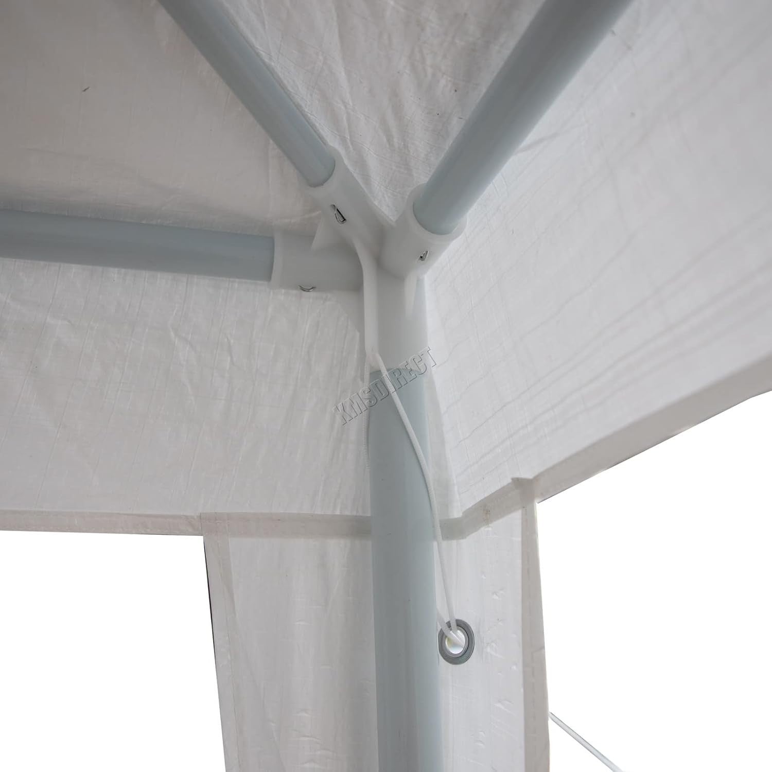 3x6M Steel Frame Gazebo With 6 Sidewalls Waterproof Garden Party Tent White