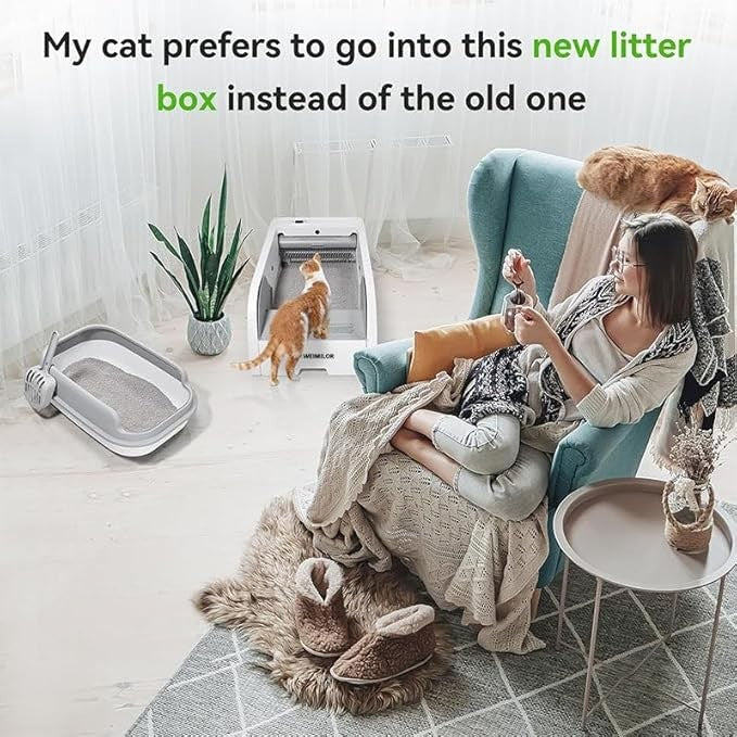 Self Cleaning Cat Litter Box Smart App Control Odor Free Auto Tray