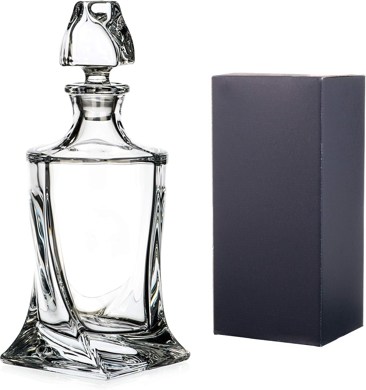 Crystal Whisky Decanter 850ml Premium Lead-Free Glass Elegant Spirit Carafe