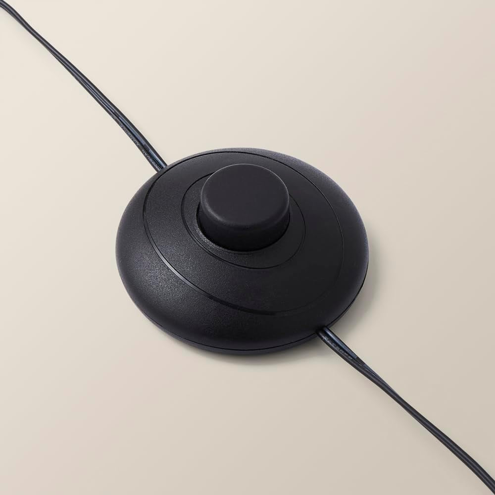 Modern Black LED Double Twist Floor Lamp with Warm Light Ambience