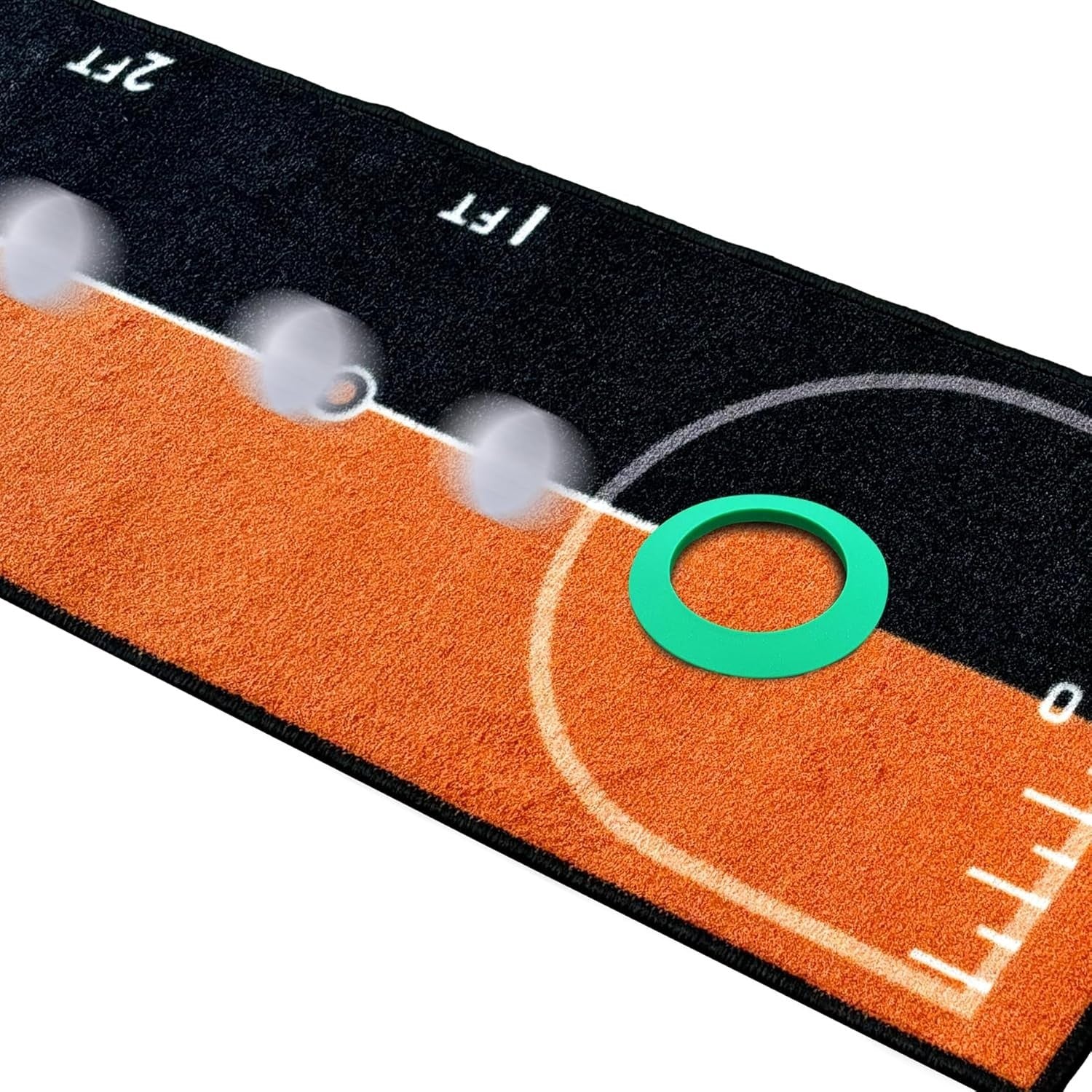 Professional 10ft Golf Putting Mat Alignment Training Green Indoor Practice
