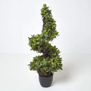 4ft Artificial Bay Leaf Tree in Weighted Pot Faux Green Indoor Home Decoration.