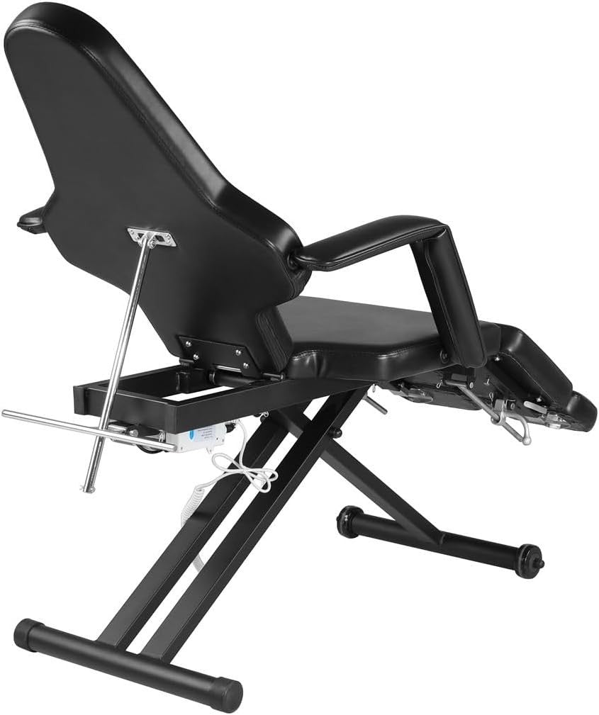 Electric Reclining Portable Massage Chair Adjustable Spa Therapy Bed