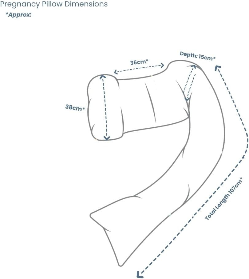 Pregnancy Support Pillow C Shaped Feeding Nursing Side Sleeper Cushion