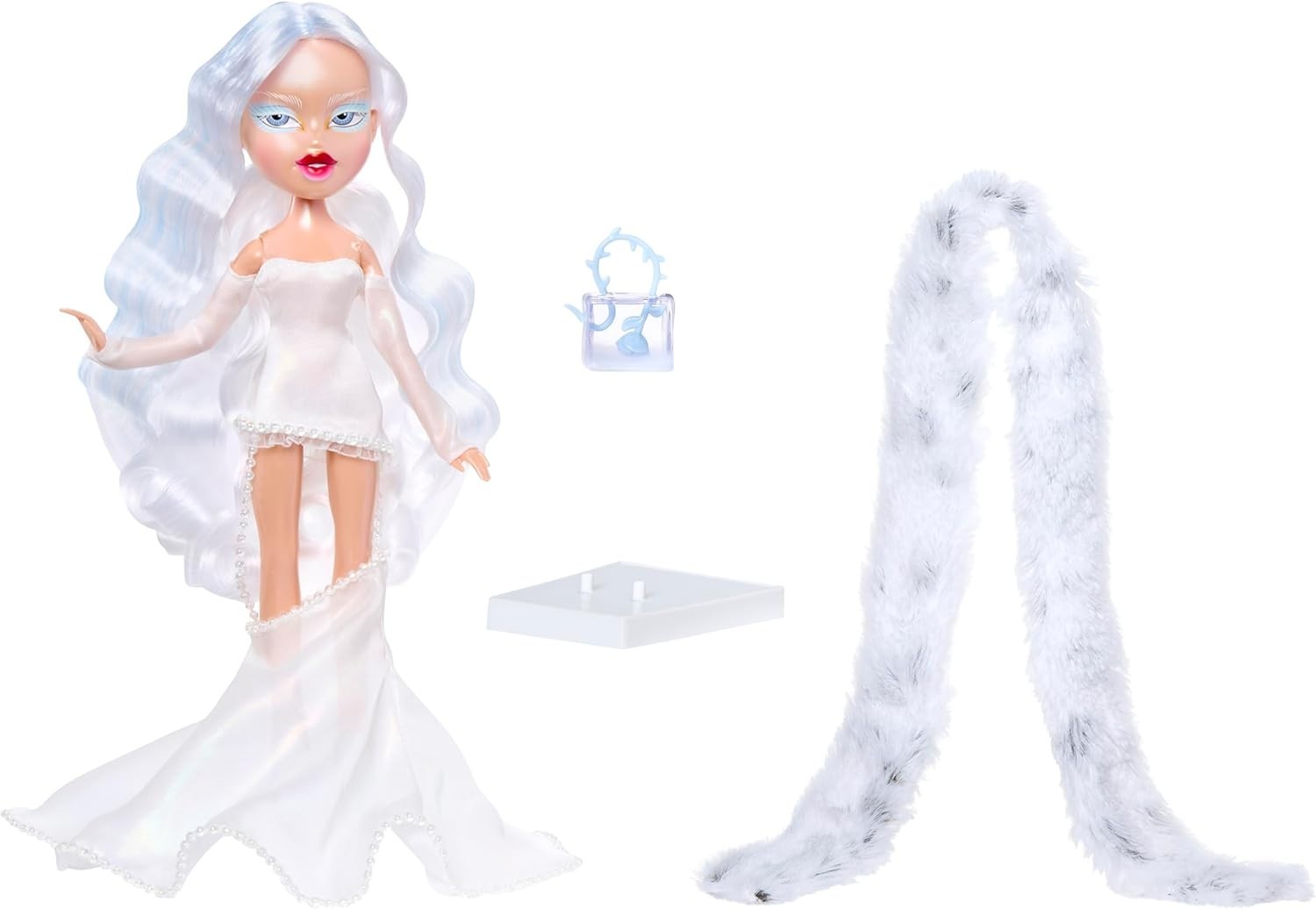 Holiday Collector Fashion Doll Winter Gown Faux Fur Accessories