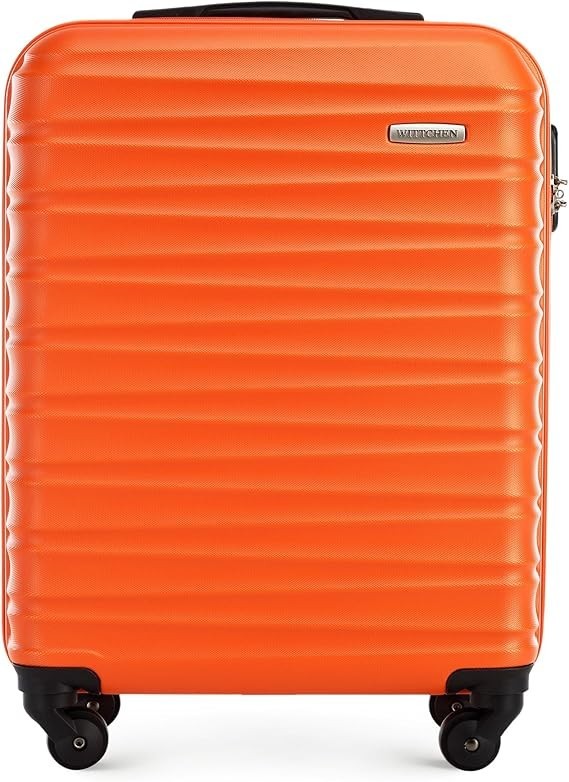 Compact Cabin Luggage Lightweight Carry On 4 Wheels Secure Lock