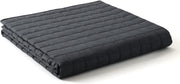 Dark Grey Weighted Blanket 11kg 203x220cm Cotton with Duvet Cover