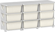 Kids 9-Drawer Storage Unit Toy Organizer Chest with Safe Rounded Corners