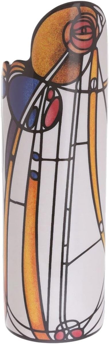 Art Deco Porcelain Rose Vase Multicolour Tall Decorative Flower Vase