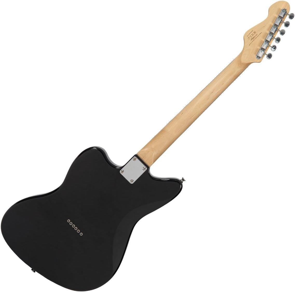 Electric Guitar Offset Style Gloss Black HH Pickups Maple Neck