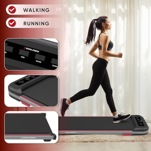 Walden Sports 2-in-1 Under Desk Treadmill 1-6km/h Remote LCD Display