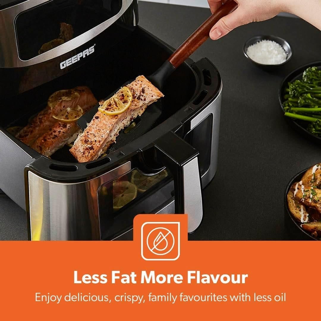 XL Air Fryer 9.2L | Digital Touch Display Window 9 Presets Fast Healthy Cooking
