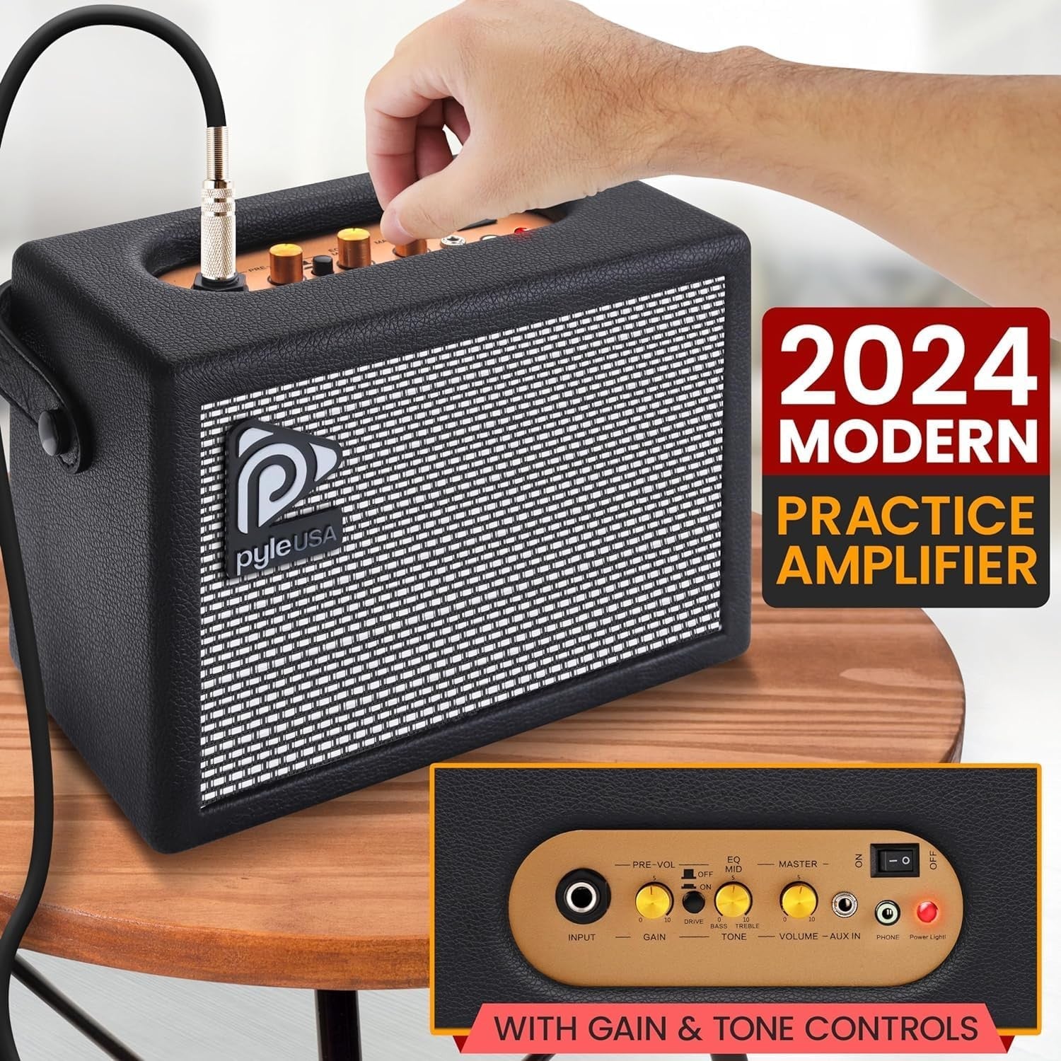 Full Size Electric Guitar Starter Kit w Amp & Accessories Black