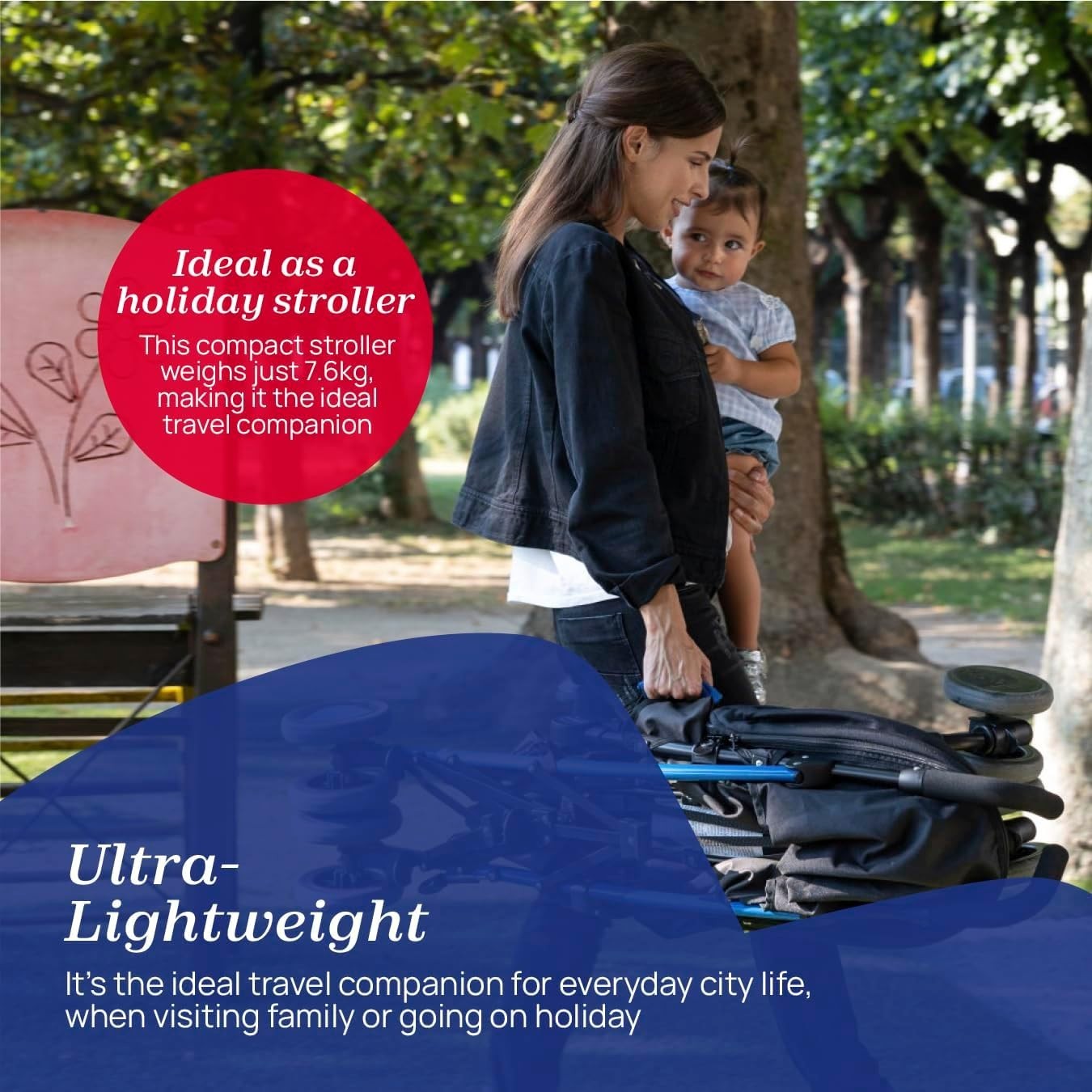 Lightweight Baby Stroller Birth–22kg, Lay-Flat, Umbrella Fold, Travel Buggy