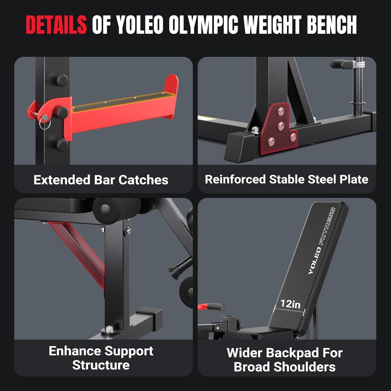 10 In 1 Adjustable Weight Bench Squat Rack Leg Press Home Gym