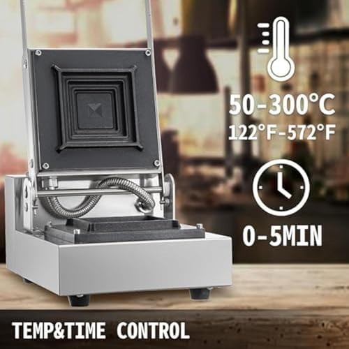 Electric Panini & Sandwich Maker Waffle Grill Non-Stick 321W