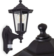Loria Outdoor Wall Light – Black Antique IP44 E27