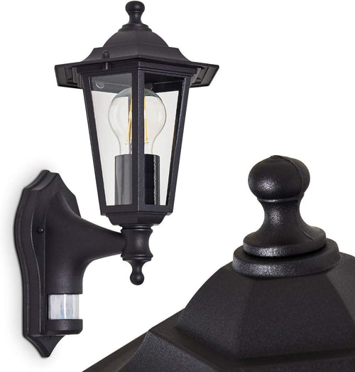 Loria Outdoor Wall Light – Black Antique IP44 E27