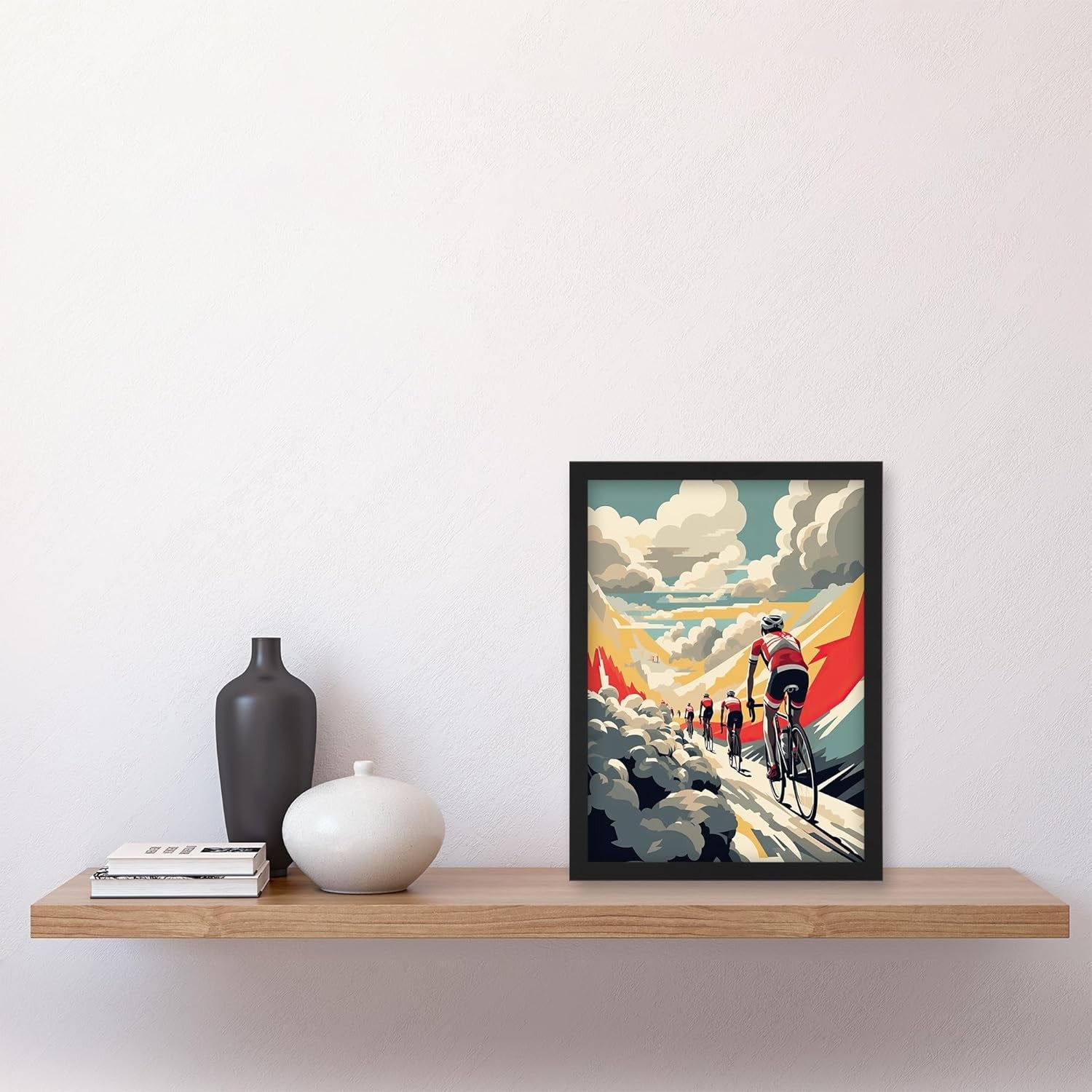 Cycling Wall Art Framed A4 Paris Roubaix Road Race Print
