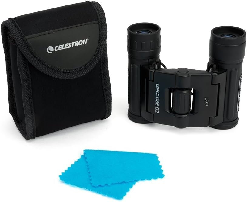 8x21 Compact Travel Binoculars Lightweight Folding HD Optics for Sports & Outdoo
