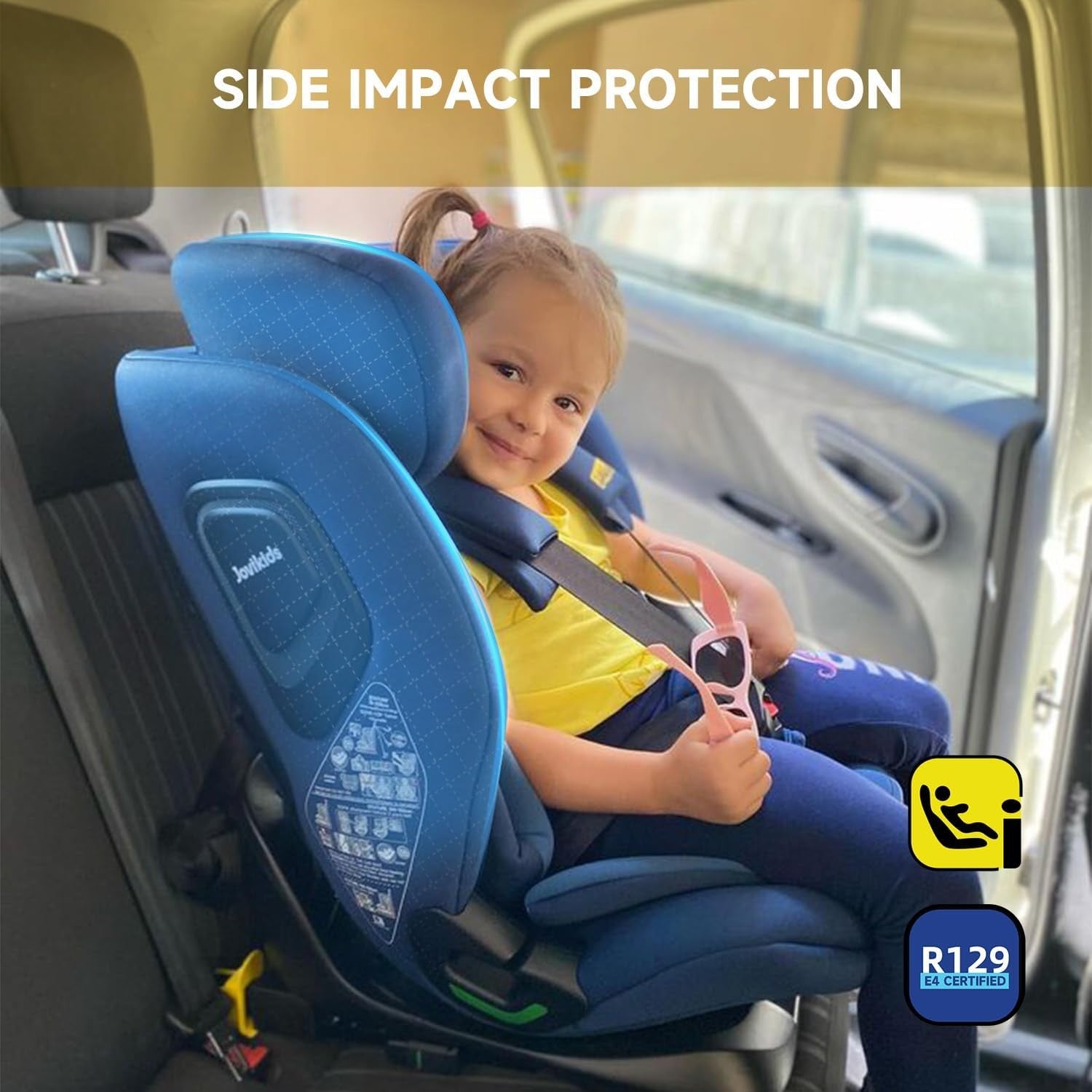 i-Size R129 ISOFIX Car Seat 76–150cm 1 2 3 Adjustable Side Impact