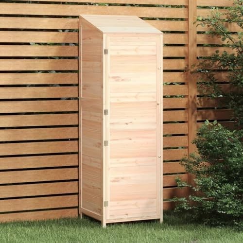 Wooden Garden Shed Outdoor Storage 55x52x174.5cm Weatherproof Solid Fir Wood